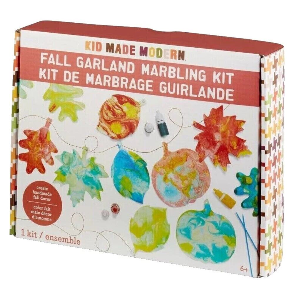 Kid Made Modern Fall Garland Marbling Kit NEW